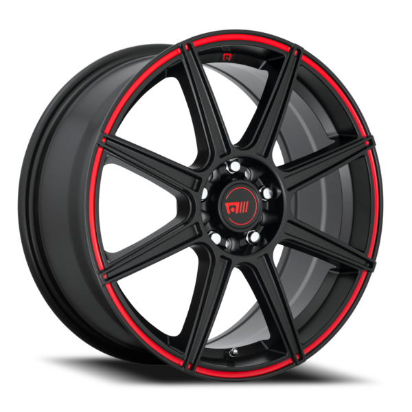 Satin Black Red-Stripe