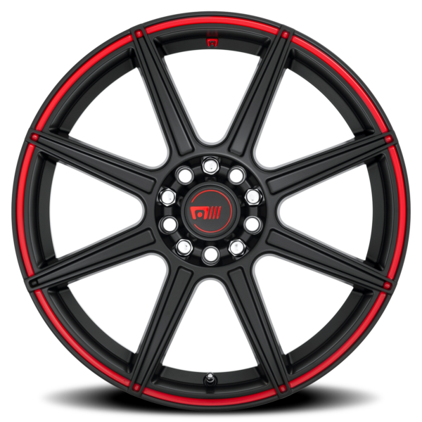 Satin Black Red-Stripe