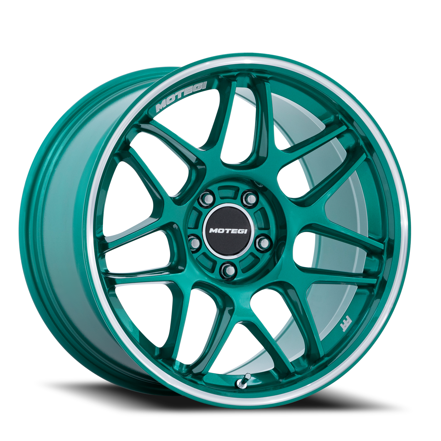 Green Machined Lip Wheel