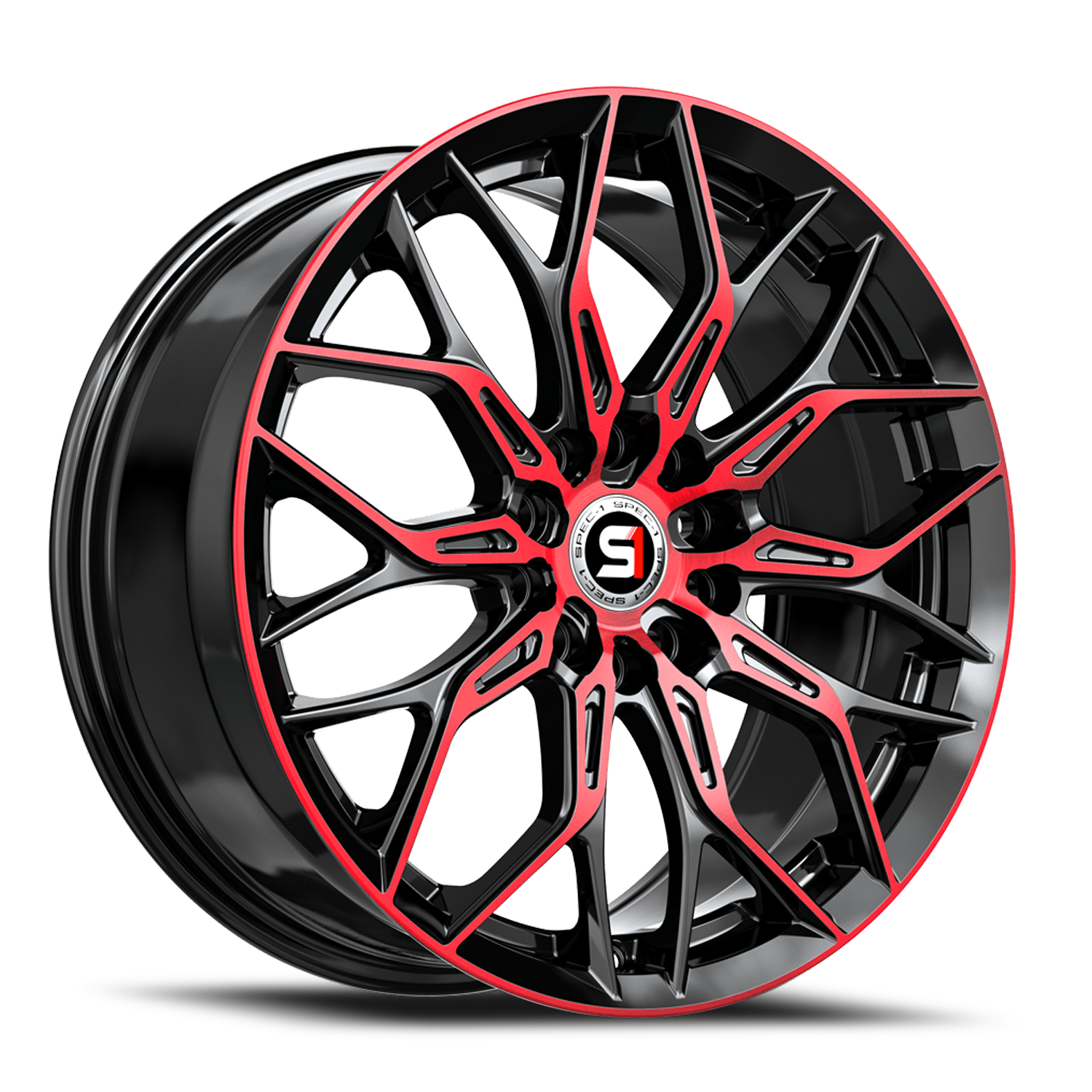 SP BMR Gloss Black Red-Machined
