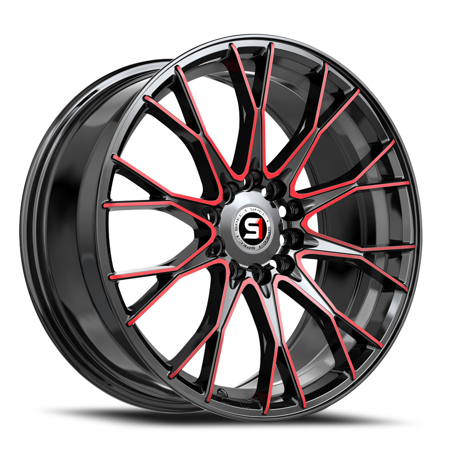 SP BMR Gloss Black Red-Machined
