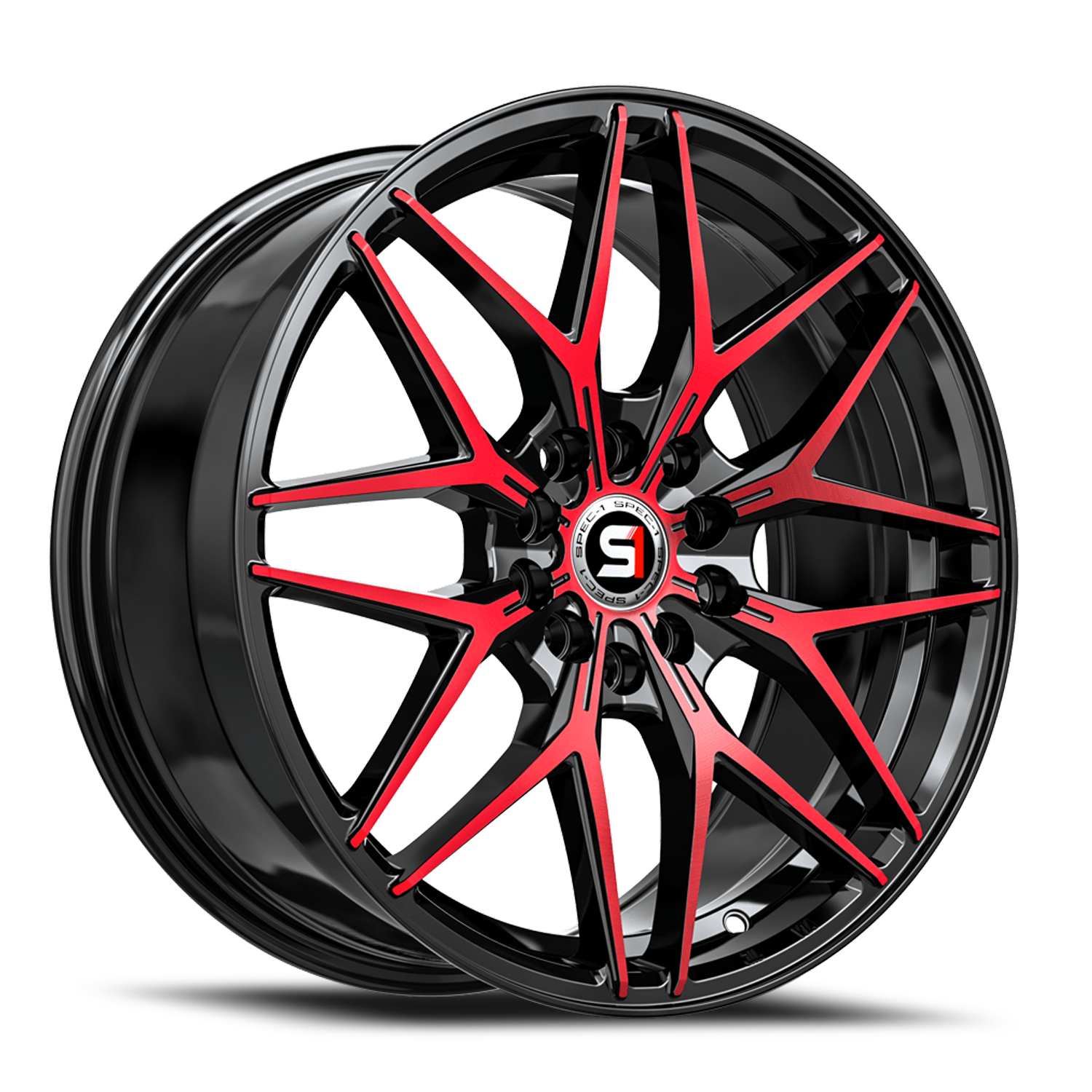 BMR Gloss Black Red Machined