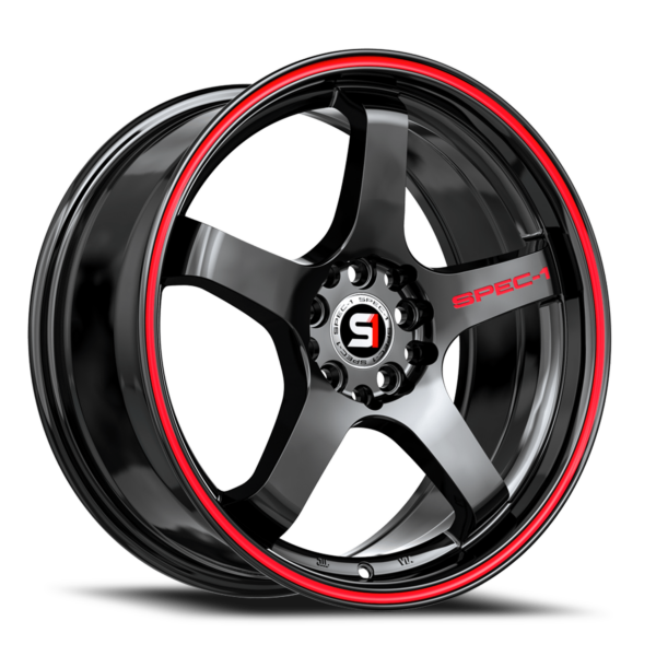 Gloss Black Red Line
