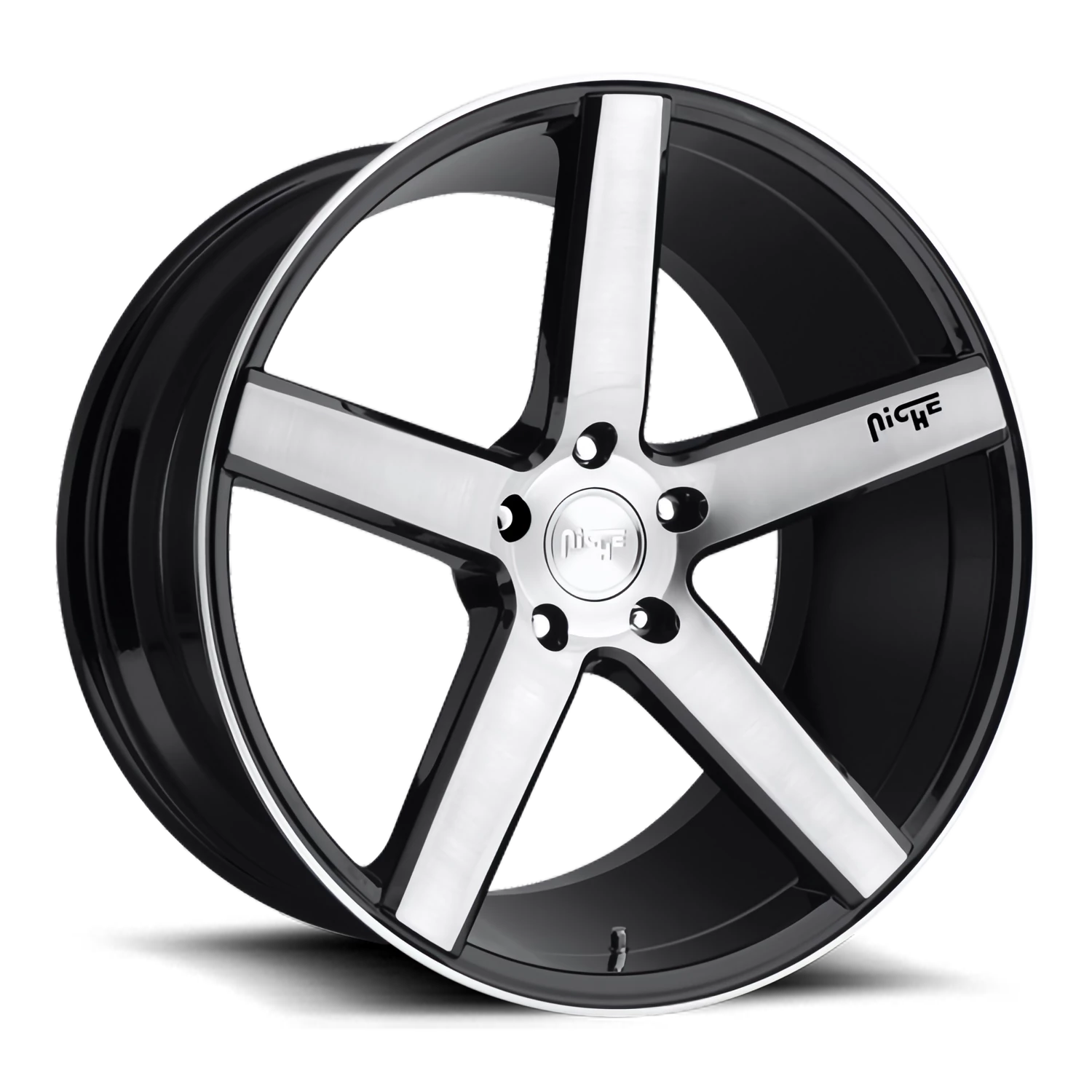 Milan M Gloss Black Brushed