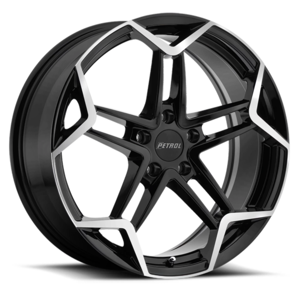 Gloss Black Machined-Cut-Face