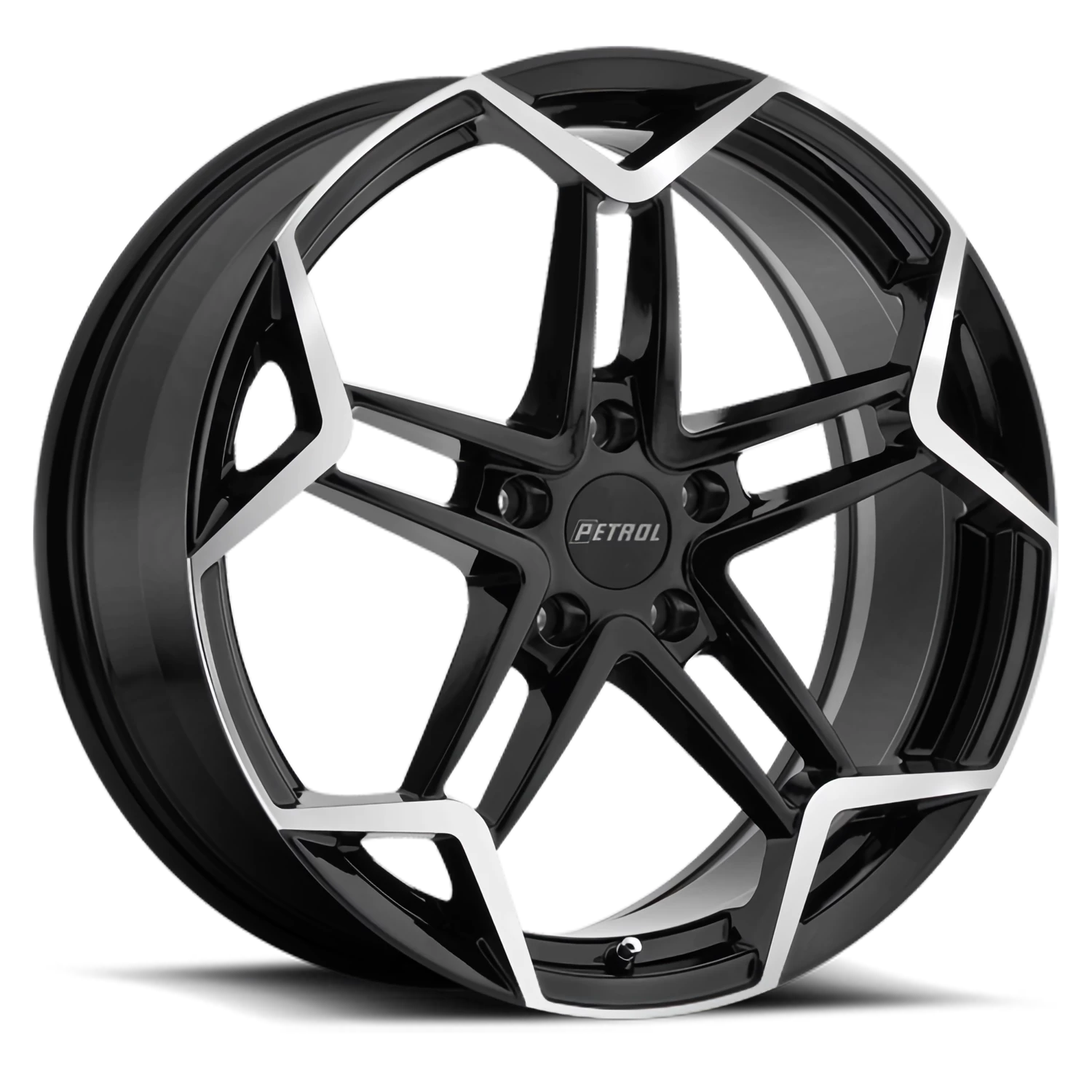 Gloss Black Machined-Cut-Face