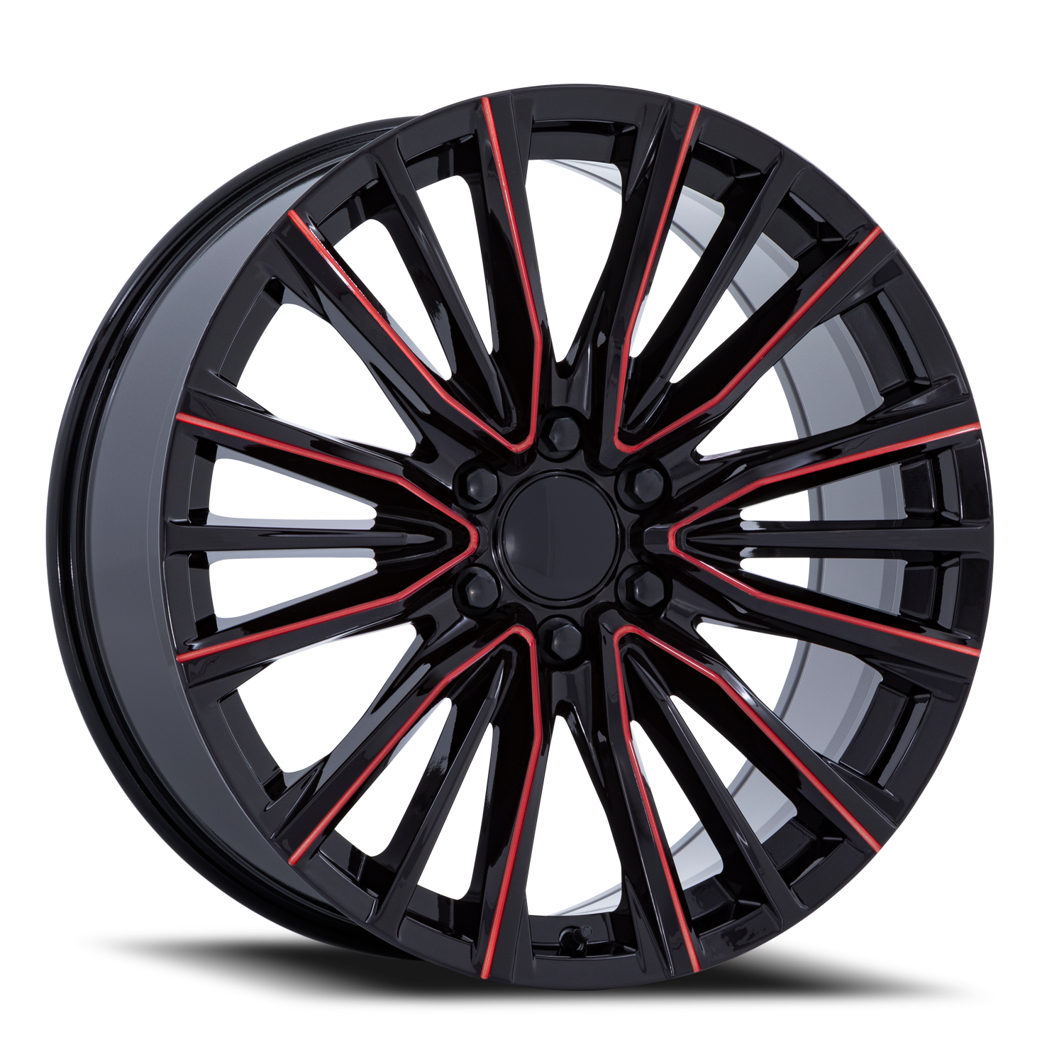 PR GBMR Gloss Black Milled-Red